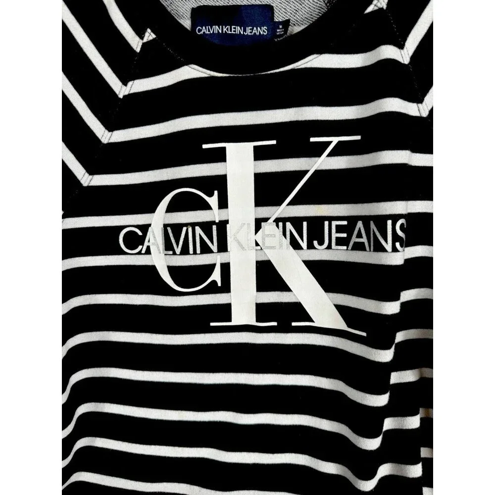 Calvin klein T Shirt Crop Top Black/White Medium Shirt - Picture 3 of 15